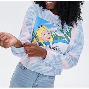 Disney’s Alice in Wonderland graphic pullover tie dye size S